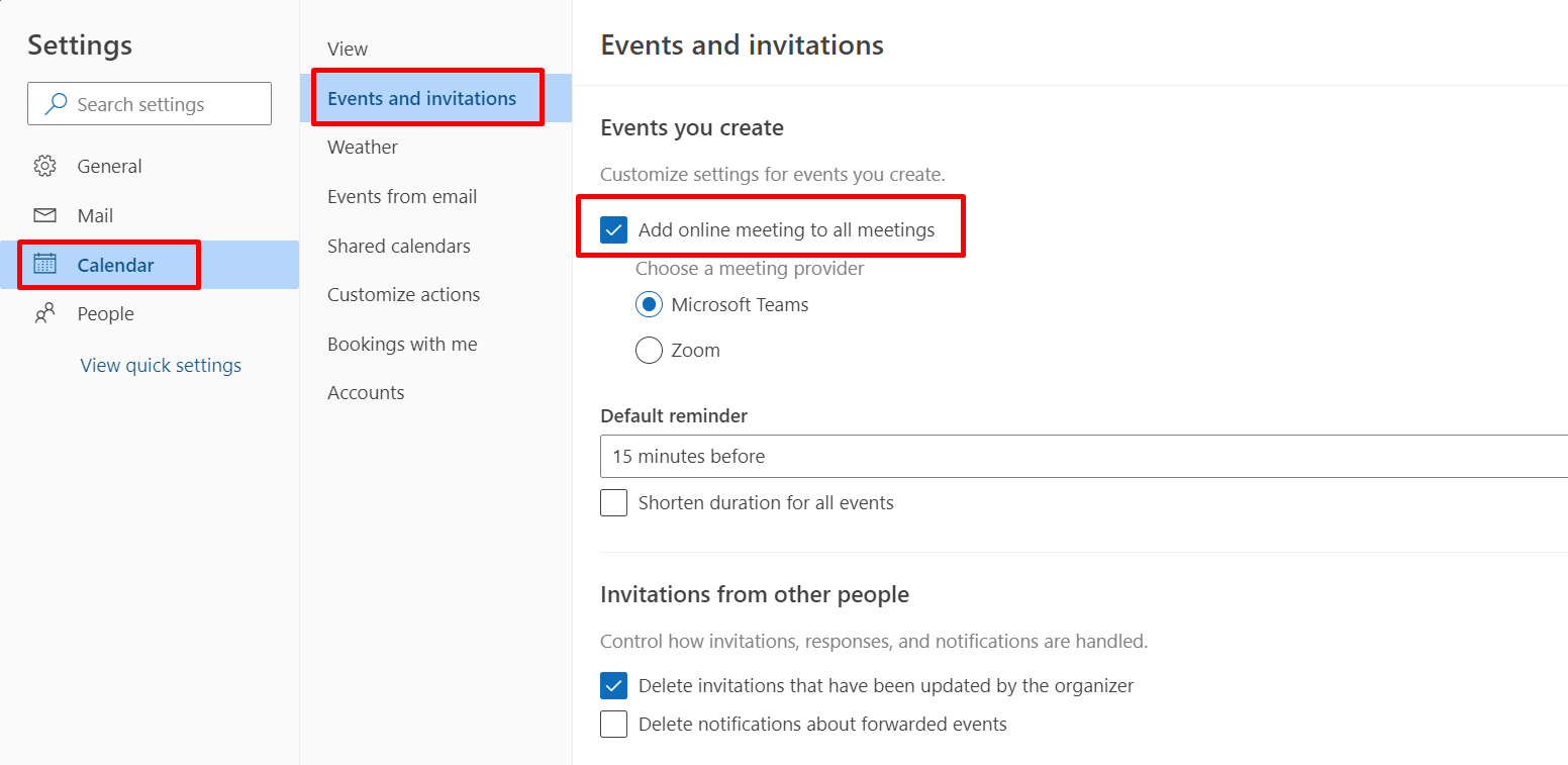 Removing the Addition of Automatic Teams Meetings to Meetings in ...